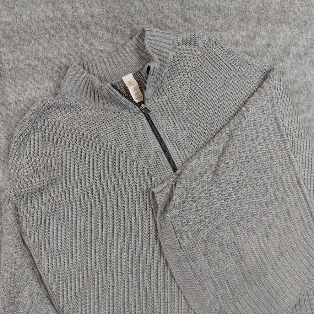 Lululemon Women's Softer Still Cashmere Blend Sweater Cardigan Wrap XS Gray